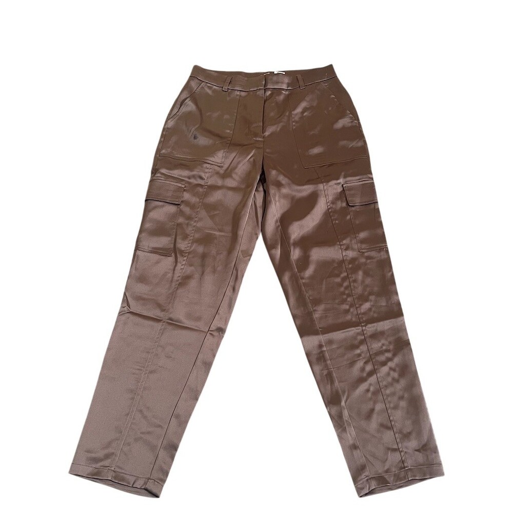 Bailey/44 Cargo Utility Pants Womens Size 4 Brown Straight Leg Mid Rise